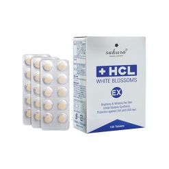 Sakura HCL White Blossoms EX 120 viên - Viên uống giảm nám chuyên sâu